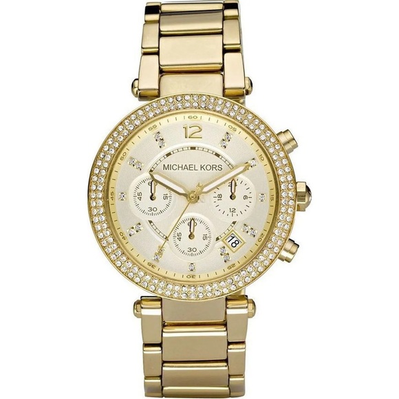 Michael Kors Accessories - EUC Michael Kors® Chronograph 'Parker' Women's Watch MK5354